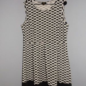 sexy black white skater dress iLe NY boutique